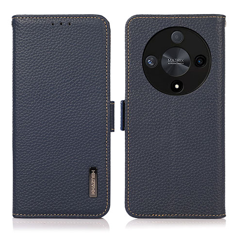 Handytasche Stand Schutzhülle Flip Leder Hülle B03H für Huawei Honor X9b 5G Blau