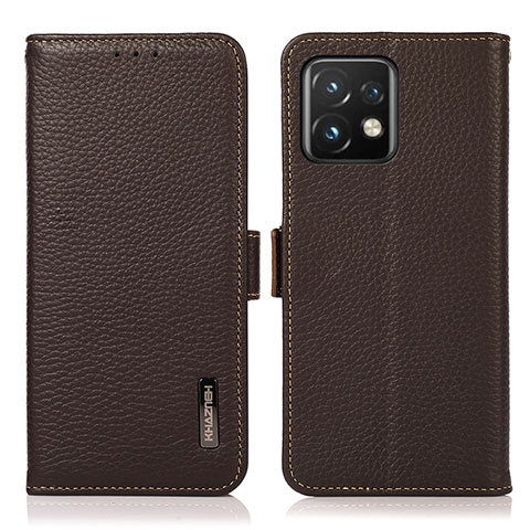 Handytasche Stand Schutzhülle Flip Leder Hülle B03H für Motorola Moto Edge Plus (2023) 5G Braun