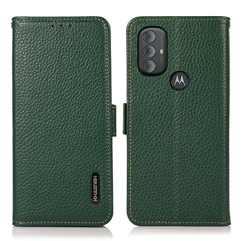 Handytasche Stand Schutzhülle Flip Leder Hülle B03H für Motorola Moto G Play (2023) Grün