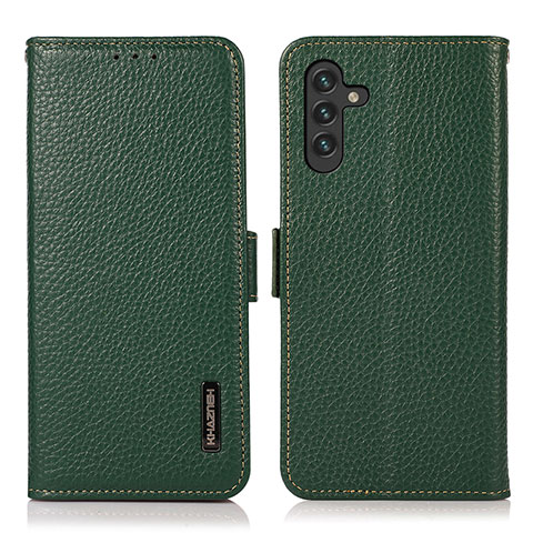 Handytasche Stand Schutzhülle Flip Leder Hülle B03H für Samsung Galaxy A04s Grün