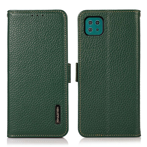 Handytasche Stand Schutzhülle Flip Leder Hülle B03H für Samsung Galaxy A22s 5G Grün