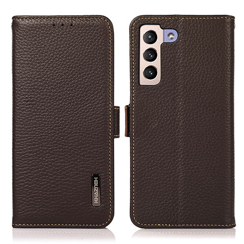 Handytasche Stand Schutzhülle Flip Leder Hülle B03H für Samsung Galaxy S21 Plus 5G Braun