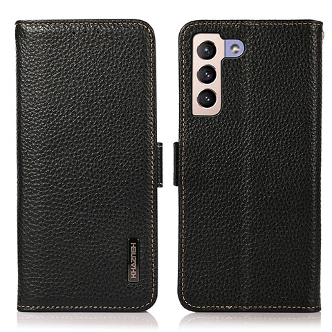 Handytasche Stand Schutzhülle Flip Leder Hülle B03H für Samsung Galaxy S21 Plus 5G Schwarz