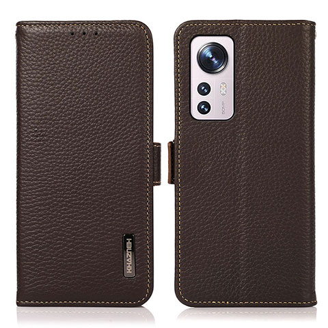 Handytasche Stand Schutzhülle Flip Leder Hülle B03H für Xiaomi Mi 12S 5G Braun