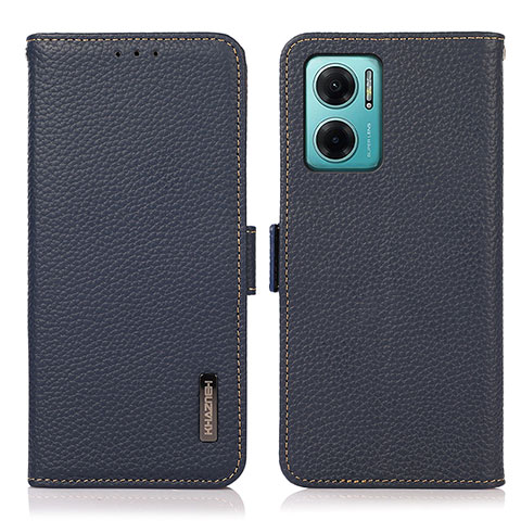 Handytasche Stand Schutzhülle Flip Leder Hülle B03H für Xiaomi Redmi Note 11E 5G Blau