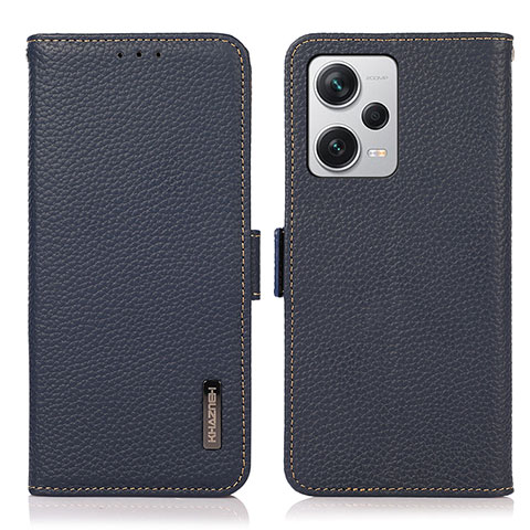 Handytasche Stand Schutzhülle Flip Leder Hülle B03H für Xiaomi Redmi Note 12 Explorer Blau