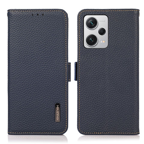 Handytasche Stand Schutzhülle Flip Leder Hülle B03H für Xiaomi Redmi Note 12 Pro+ Plus 5G Blau