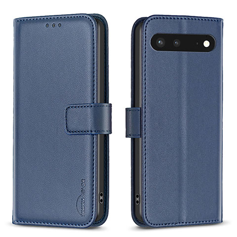 Handytasche Stand Schutzhülle Flip Leder Hülle B04F für Google Pixel 7 5G Blau