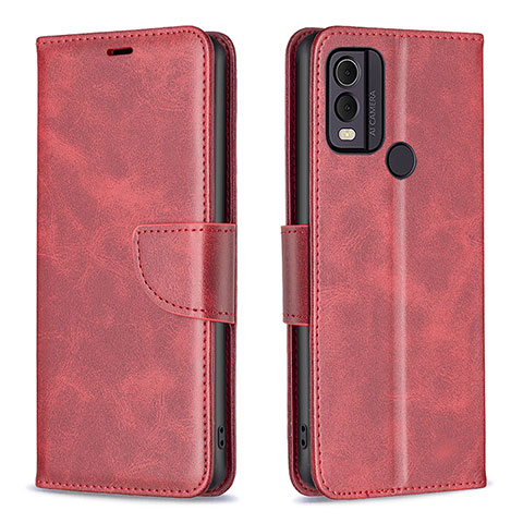 Handytasche Stand Schutzhülle Flip Leder Hülle B04F für Nokia C22 Rot