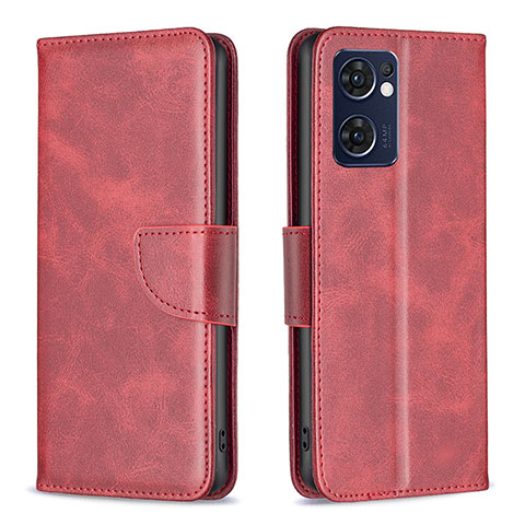 Handytasche Stand Schutzhülle Flip Leder Hülle B04F für OnePlus Nord CE 2 5G Rot