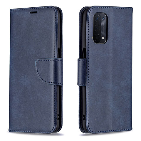 Handytasche Stand Schutzhülle Flip Leder Hülle B04F für OnePlus Nord N200 5G Blau