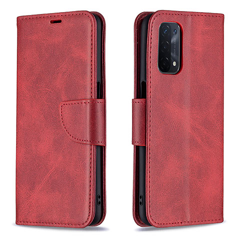 Handytasche Stand Schutzhülle Flip Leder Hülle B04F für OnePlus Nord N200 5G Rot