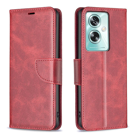 Handytasche Stand Schutzhülle Flip Leder Hülle B04F für Oppo A2 5G Rot