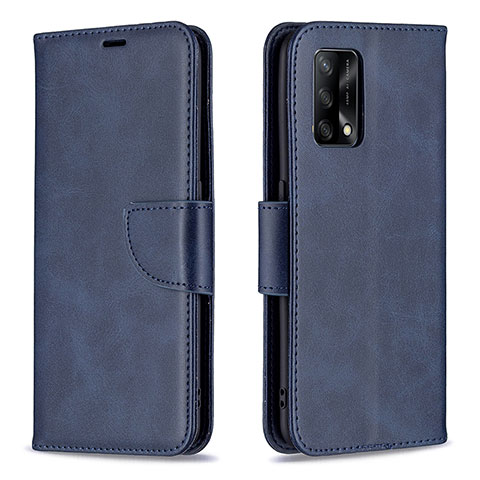 Handytasche Stand Schutzhülle Flip Leder Hülle B04F für Oppo A95 4G Blau