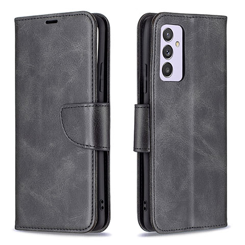 Handytasche Stand Schutzhülle Flip Leder Hülle B04F für Samsung Galaxy A24 4G Schwarz