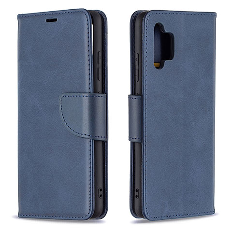 Handytasche Stand Schutzhülle Flip Leder Hülle B04F für Samsung Galaxy A32 4G Blau