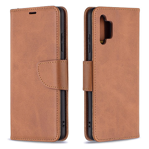 Handytasche Stand Schutzhülle Flip Leder Hülle B04F für Samsung Galaxy A32 5G Braun