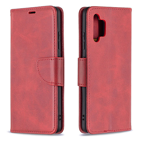 Handytasche Stand Schutzhülle Flip Leder Hülle B04F für Samsung Galaxy A32 5G Rot