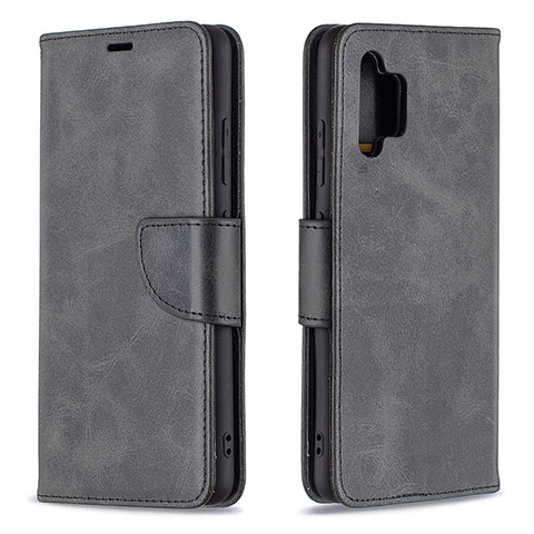 Handytasche Stand Schutzhülle Flip Leder Hülle B04F für Samsung Galaxy A32 5G Schwarz