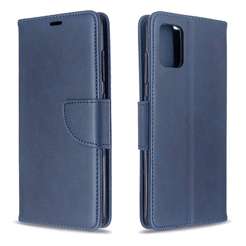 Handytasche Stand Schutzhülle Flip Leder Hülle B04F für Samsung Galaxy A51 5G Blau