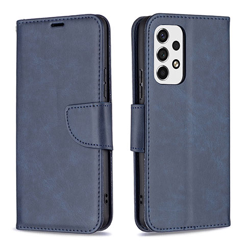 Handytasche Stand Schutzhülle Flip Leder Hülle B04F für Samsung Galaxy A53 5G Blau