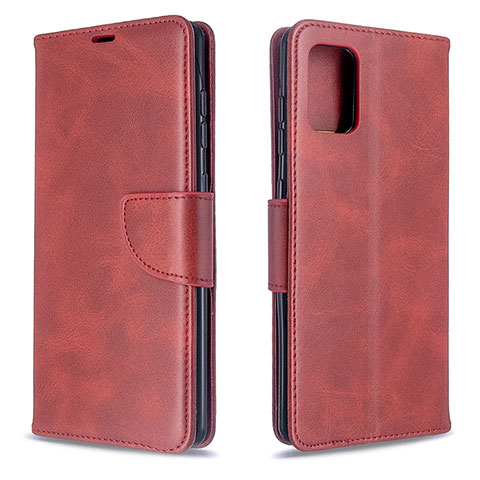 Handytasche Stand Schutzhülle Flip Leder Hülle B04F für Samsung Galaxy A71 4G A715 Rot