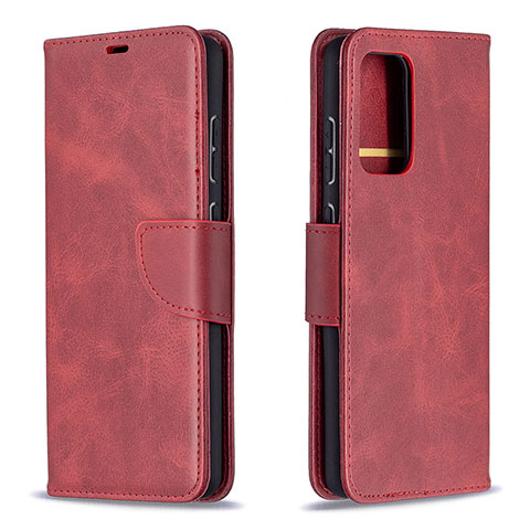 Handytasche Stand Schutzhülle Flip Leder Hülle B04F für Samsung Galaxy A72 4G Rot