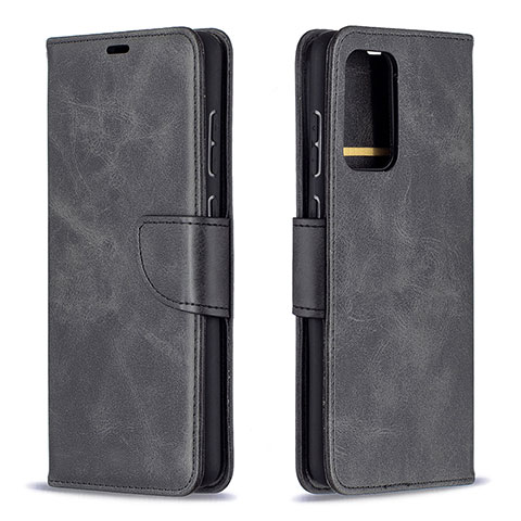 Handytasche Stand Schutzhülle Flip Leder Hülle B04F für Samsung Galaxy A72 4G Schwarz