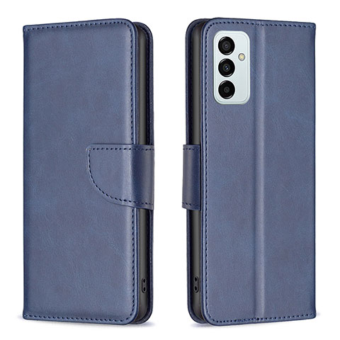 Handytasche Stand Schutzhülle Flip Leder Hülle B04F für Samsung Galaxy M23 5G Blau