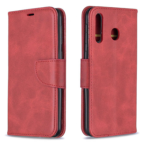 Handytasche Stand Schutzhülle Flip Leder Hülle B04F für Samsung Galaxy M30 Rot