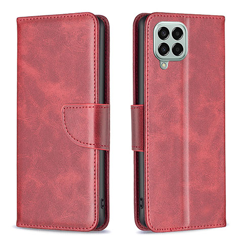 Handytasche Stand Schutzhülle Flip Leder Hülle B04F für Samsung Galaxy M33 5G Rot