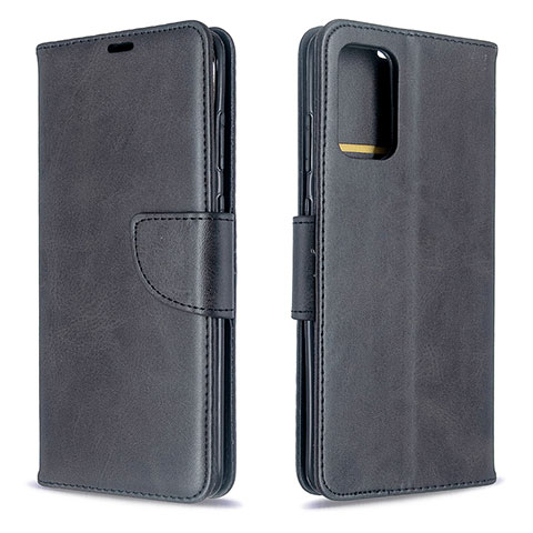 Handytasche Stand Schutzhülle Flip Leder Hülle B04F für Samsung Galaxy S20 5G Schwarz