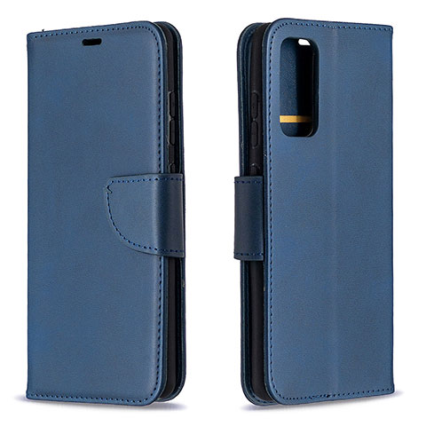 Handytasche Stand Schutzhülle Flip Leder Hülle B04F für Samsung Galaxy S20 FE (2022) 5G Blau