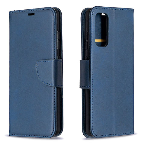 Handytasche Stand Schutzhülle Flip Leder Hülle B04F für Samsung Galaxy S20 FE 5G Blau