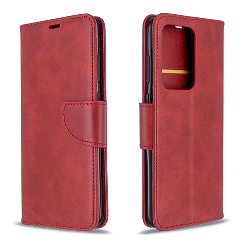 Handytasche Stand Schutzhülle Flip Leder Hülle B04F für Samsung Galaxy S20 Plus 5G Rot