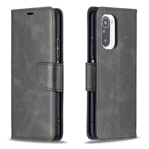 Handytasche Stand Schutzhülle Flip Leder Hülle B04F für Xiaomi Mi 11X 5G Schwarz