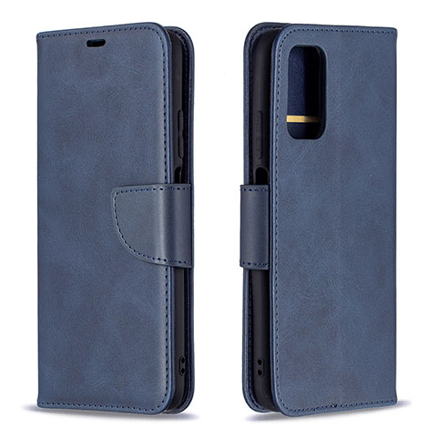 Handytasche Stand Schutzhülle Flip Leder Hülle B04F für Xiaomi Poco M3 Blau