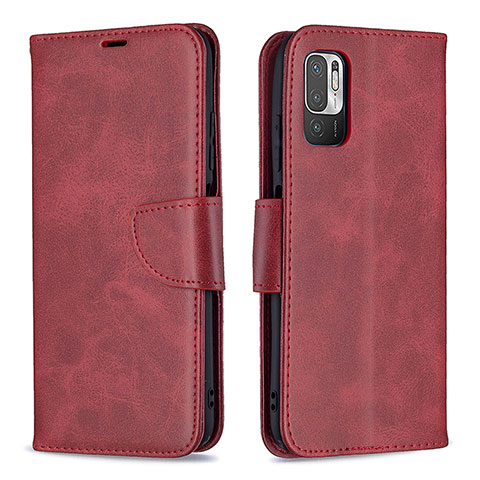 Handytasche Stand Schutzhülle Flip Leder Hülle B04F für Xiaomi POCO M3 Pro 5G Rot