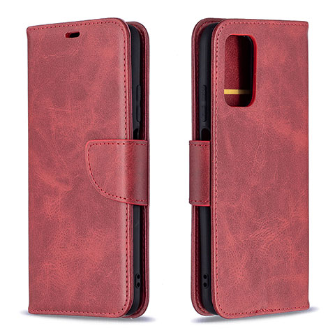 Handytasche Stand Schutzhülle Flip Leder Hülle B04F für Xiaomi Poco M3 Rot