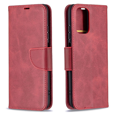 Handytasche Stand Schutzhülle Flip Leder Hülle B04F für Xiaomi Redmi Note 10 4G Rot