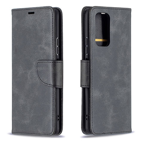 Handytasche Stand Schutzhülle Flip Leder Hülle B04F für Xiaomi Redmi Note 10 Pro 4G Schwarz