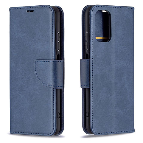 Handytasche Stand Schutzhülle Flip Leder Hülle B04F für Xiaomi Redmi Note 10S 4G Blau