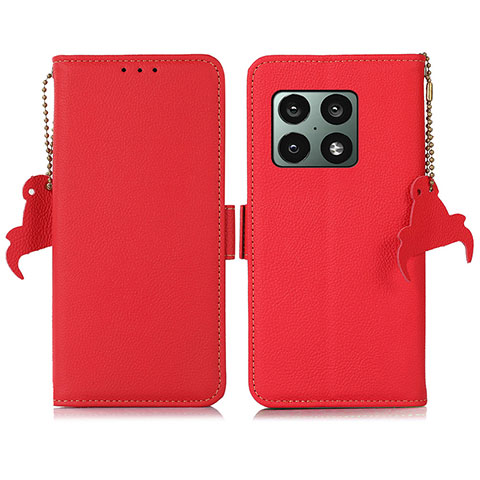 Handytasche Stand Schutzhülle Flip Leder Hülle B04H für OnePlus 10 Pro 5G Rot