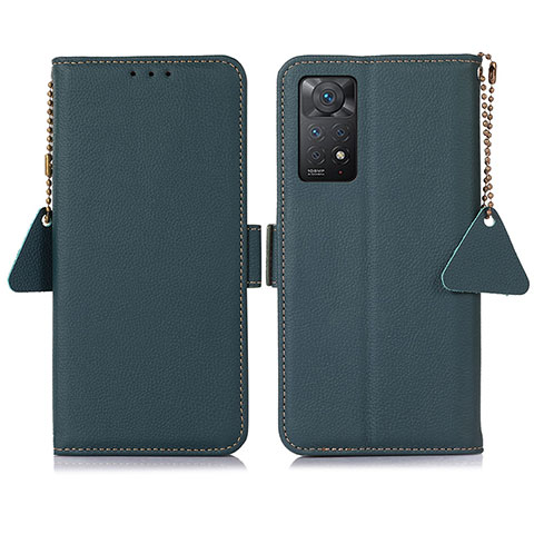 Handytasche Stand Schutzhülle Flip Leder Hülle B04H für Xiaomi Redmi Note 12 Pro 4G Grün