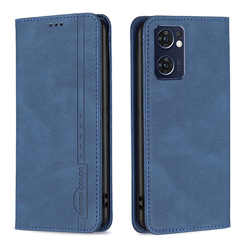 Handytasche Stand Schutzhülle Flip Leder Hülle B05F für OnePlus Nord CE 2 5G Blau