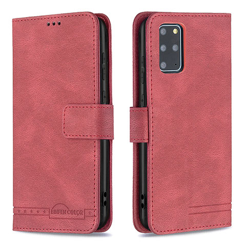 Handytasche Stand Schutzhülle Flip Leder Hülle B05F für Samsung Galaxy S20 Plus Rot