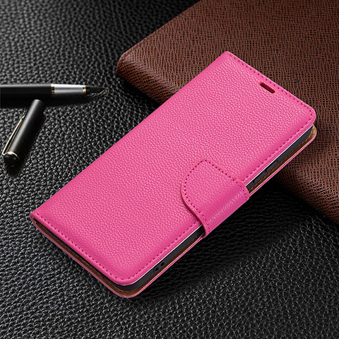 Handytasche Stand Schutzhülle Flip Leder Hülle B05F für Samsung Galaxy S21 5G Pink