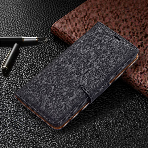 Handytasche Stand Schutzhülle Flip Leder Hülle B05F für Samsung Galaxy S21 Plus 5G Schwarz