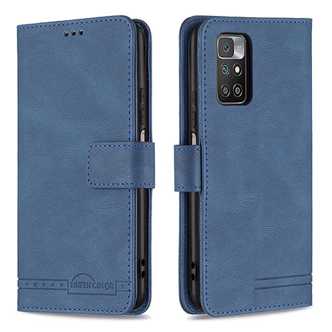 Handytasche Stand Schutzhülle Flip Leder Hülle B05F für Xiaomi Redmi Note 11 4G (2021) Blau