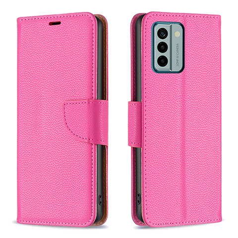 Handytasche Stand Schutzhülle Flip Leder Hülle B06F für Nokia G22 Pink